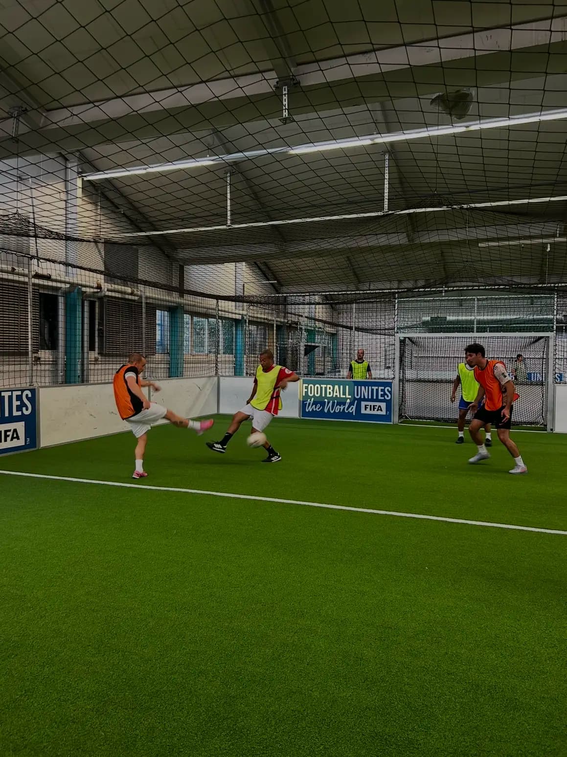 5-a-side pickup football in action in Zurich