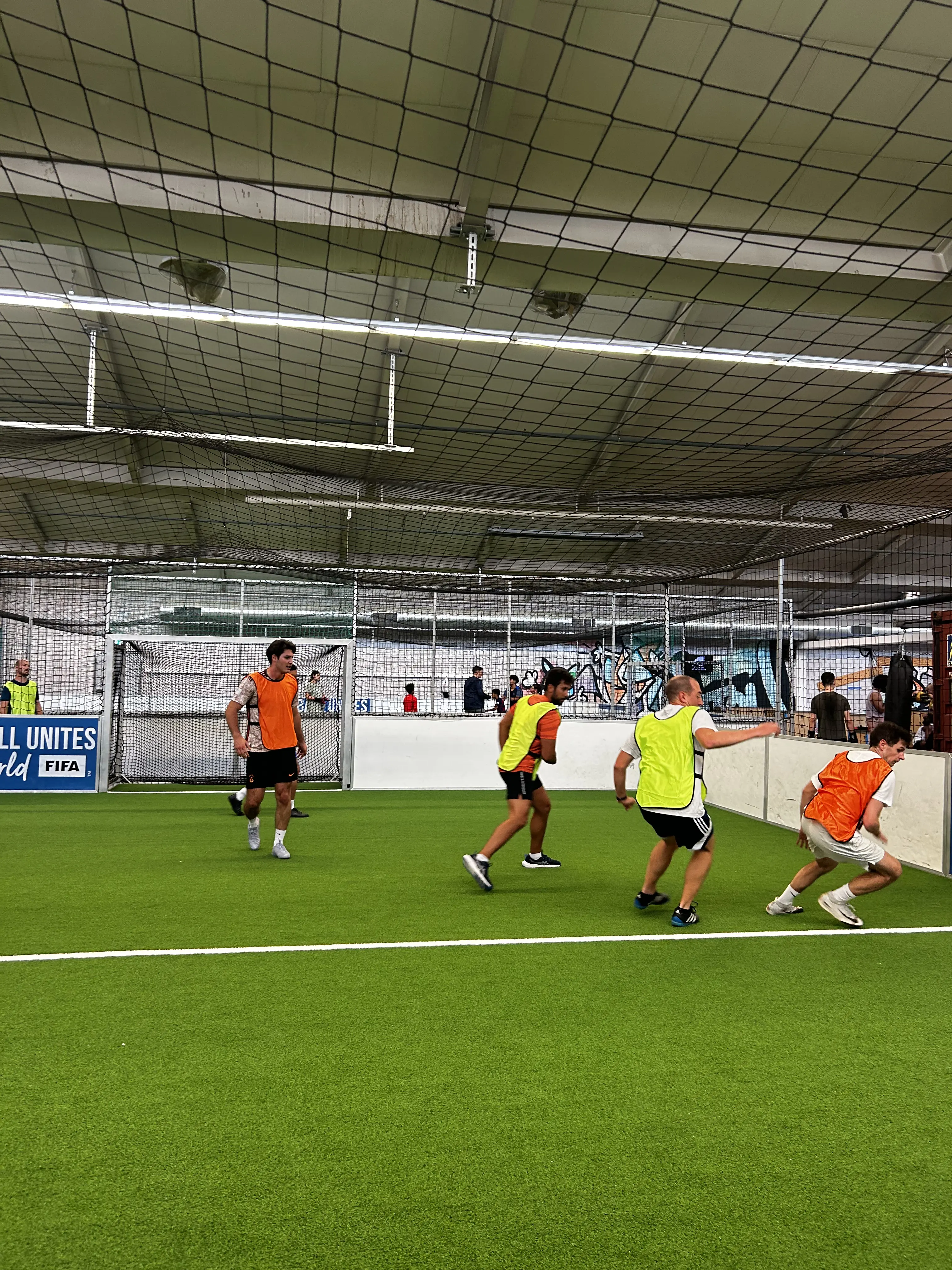 Player on sideline during pickup game in Zurich
